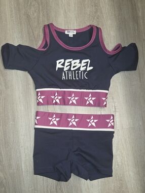 Rebel Athletic Kids Navy and Berry Matching Set